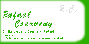 rafael cserveny business card